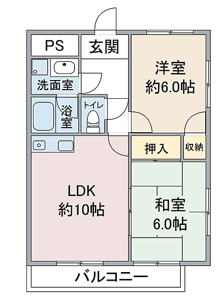 メゾン憧旛 3E｜愛知県名古屋市北区憧旛町2丁目(賃貸マンション2LDK・3階・50.23㎡)の写真 その2