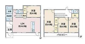 クローバー社台 1 ｜ 愛知県名古屋市名東区社台1丁目166-1(？)-2(？)-3(？)-4(？)（賃貸一戸建4LDK・2階・105.17㎡） その2