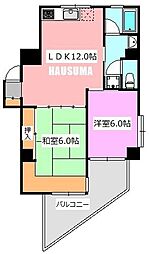グリーンヒル文京 2LDKの間取図画像