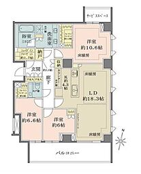 間取図画像 3LDK