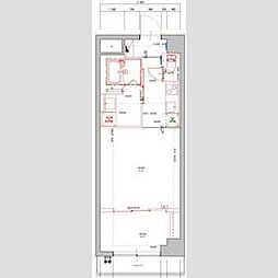 藤和半蔵門コープ 1DKの間取図画像