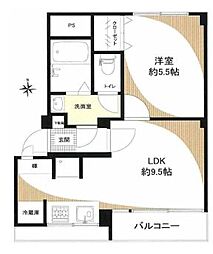 マンション信濃苑 1LDKの間取図画像