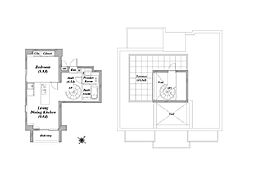 taliesinCY 1LDKの間取図画像
