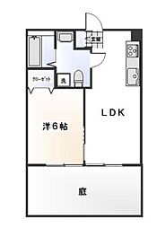 リッツプライム 1LDKの間取図画像