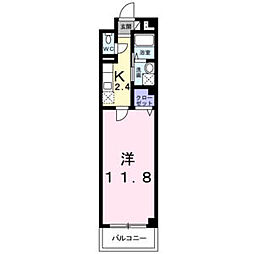 サンリットレジデンス 1Kの間取図画像