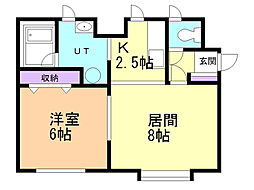 間取図画像 1LDK
