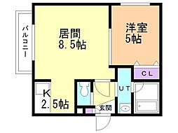間取図画像 1LDK