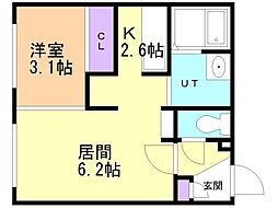 間取図画像 1LDK