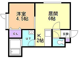 間取図画像 1LDK