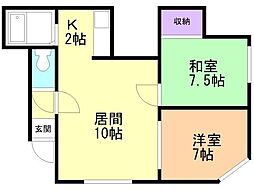 間取図画像 2LDK