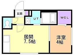 エヴァンスコート厚別中央 2階