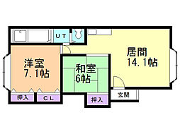 クリスタルハイツ 2階