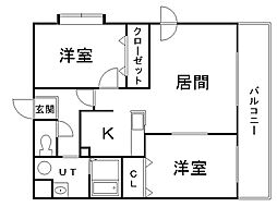 間取図画像 2LDK