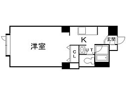 藤井ビルひばりが丘 1Kの間取図画像