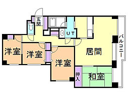 ひばりが丘パーク・マンション3 4LDKの間取図画像