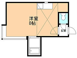 K&N新札幌 ワンルームの間取図画像