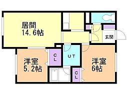 メゾン・一刻館 2LDKの間取図画像