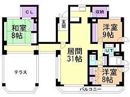 スクーデリア518 3LDKの間取図画像