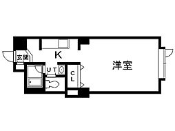 藤井ビルひばりが丘 1Kの間取図画像