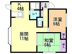 間取図画像 2LDK