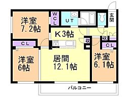 JR函館本線 厚別駅 徒歩6分 4階/-