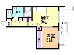 メゾン・ド・ケリー 1LDKの間取図画像