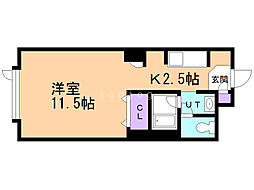 藤井ビルひばりが丘 1Kの間取図画像