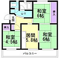 アルファスクエアもみじ台1号棟2階3.6万円