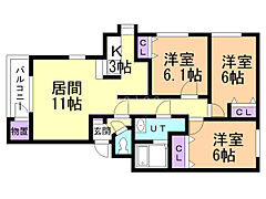 物件の間取り