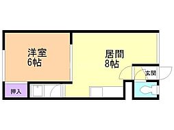 トークフラット 1LDKの間取図画像