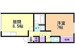 間取図画像 1LDK