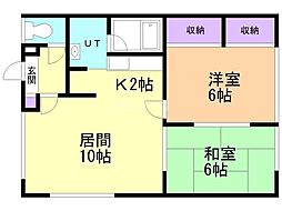 間取図画像 2LDK