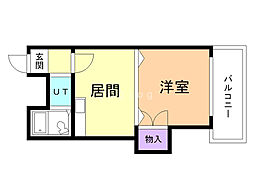 第一恵信ビル 1LDKの間取図画像