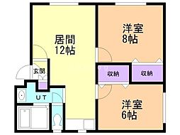 間取図画像 2LDK