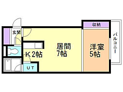 間取図画像 1LDK