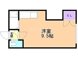 サン・シャイン ワンルームの間取図画像