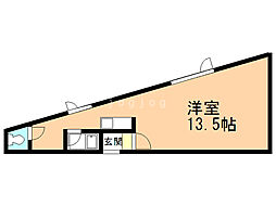 サンリバー南ノ沢2 ワンルームの間取図画像
