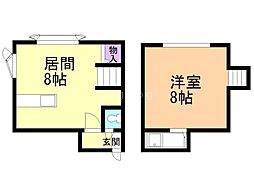 リバーサイド澄川 1LDKの間取図画像
