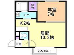 間取図画像 1LDK