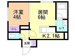 間取図画像 1LDK