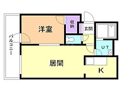 間取図画像 1LDK