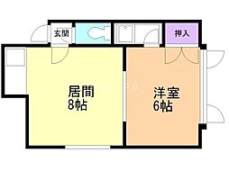 間取図画像 1LDK