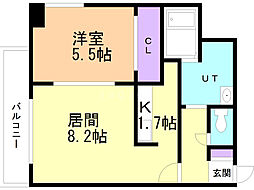 間取図画像 1LDK