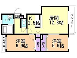間取図画像 2LDK