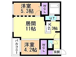 間取図画像 2LDK