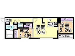 間取図画像 2LDK