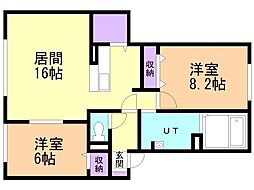 間取図画像 2LDK