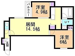 間取図画像 2LDK