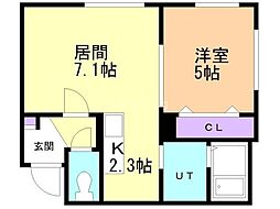 ヴレネージュ平岸WEST 2階