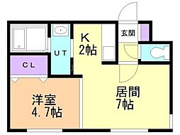 間取図画像 1LDK